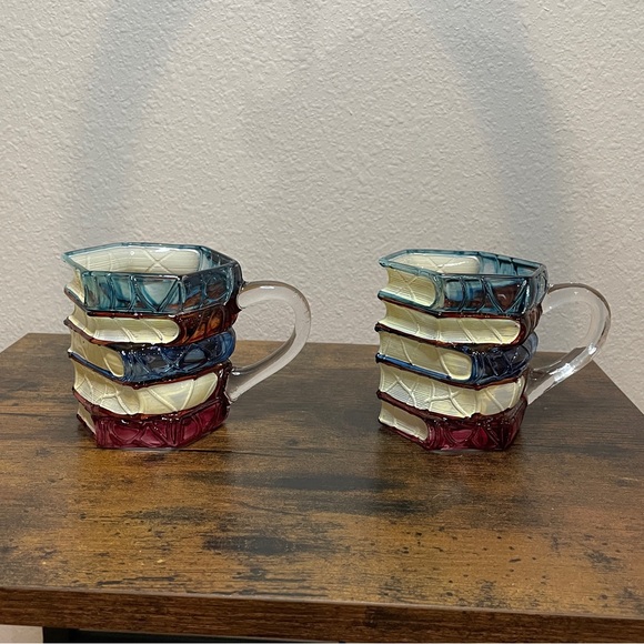 Set of 2 Painted Book Mug - Novelty Painted Books Coffee Mugs - Picture 8 of 13